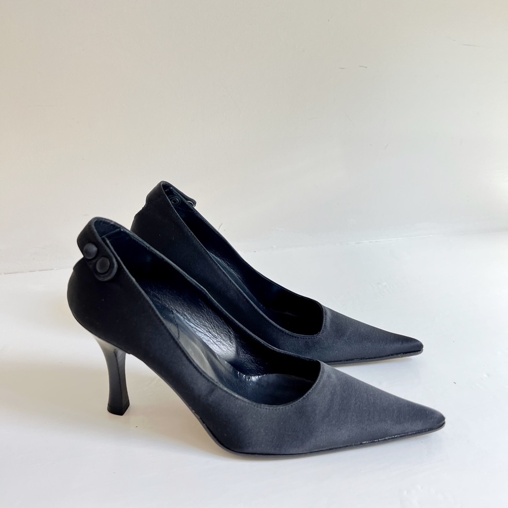dusica dusica black stiletto heels Made in Italy size 36